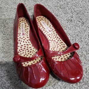 American Eagle red flats - 9.5